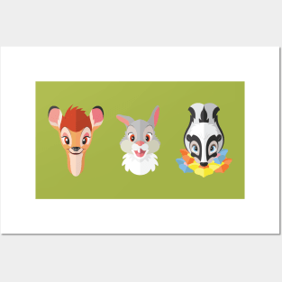 Bambi and Friends Posters and Art